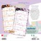 Mom's Family Planner | 2026 12 x 24 Inch (Hanging) Monthly Square Wall Calendar | Matte Paper and Sticker Sheet | Plastic-Free